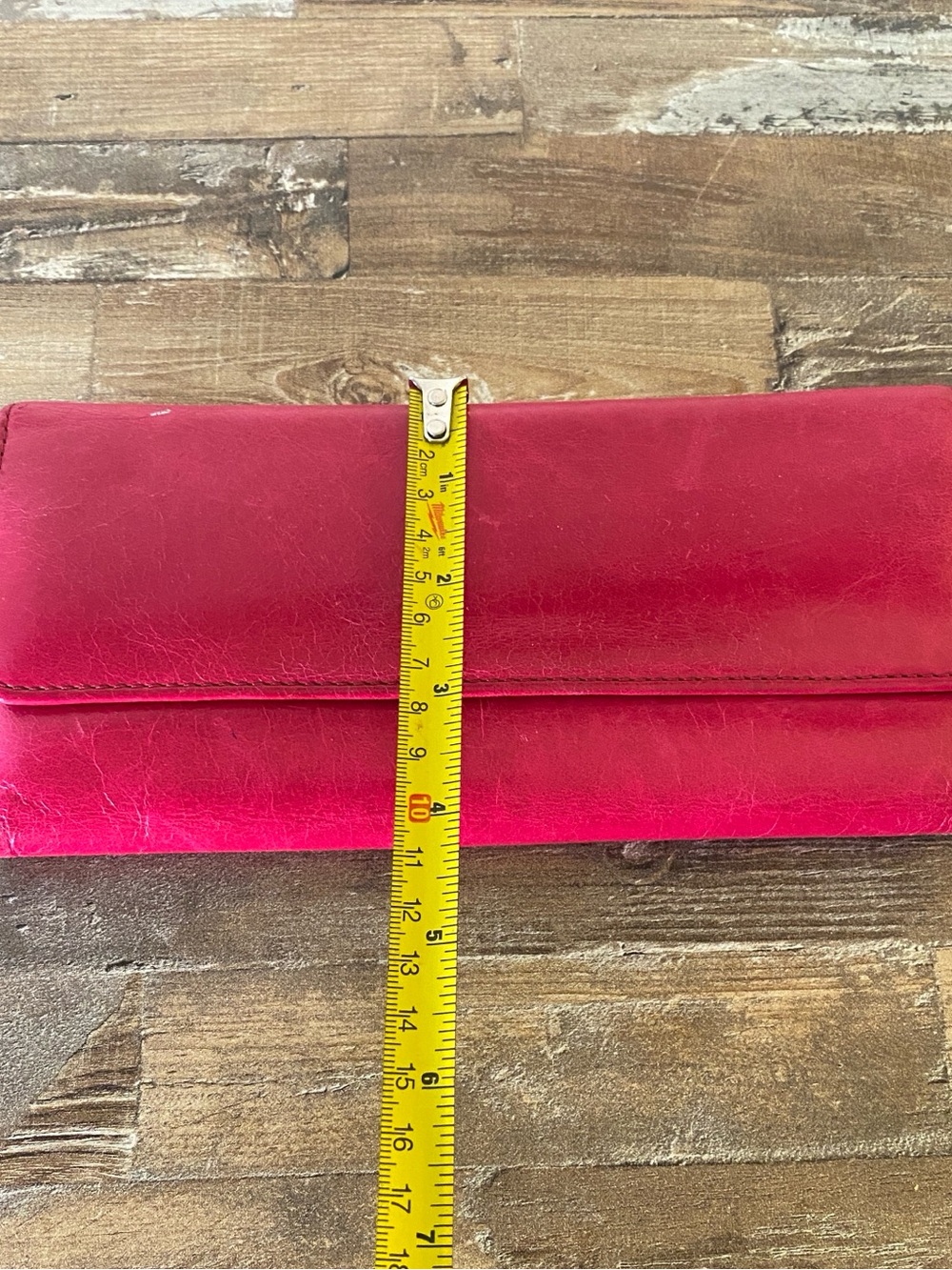 HOBO Leather Wallet Clutch - Fuchsia Pink - Picture 11 of 15